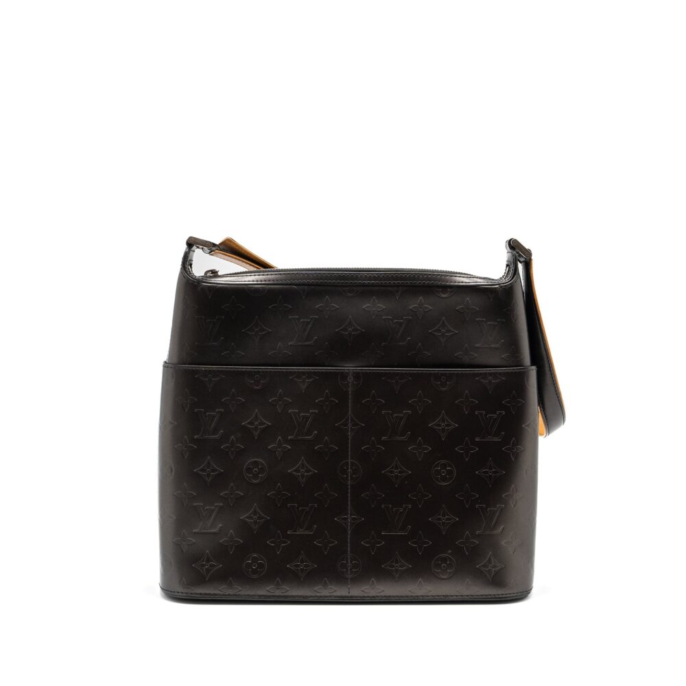 AAA Replica Louis Vuitton LV MESSENGER SHOULDER BAG LEATHER DARK GREY SHW