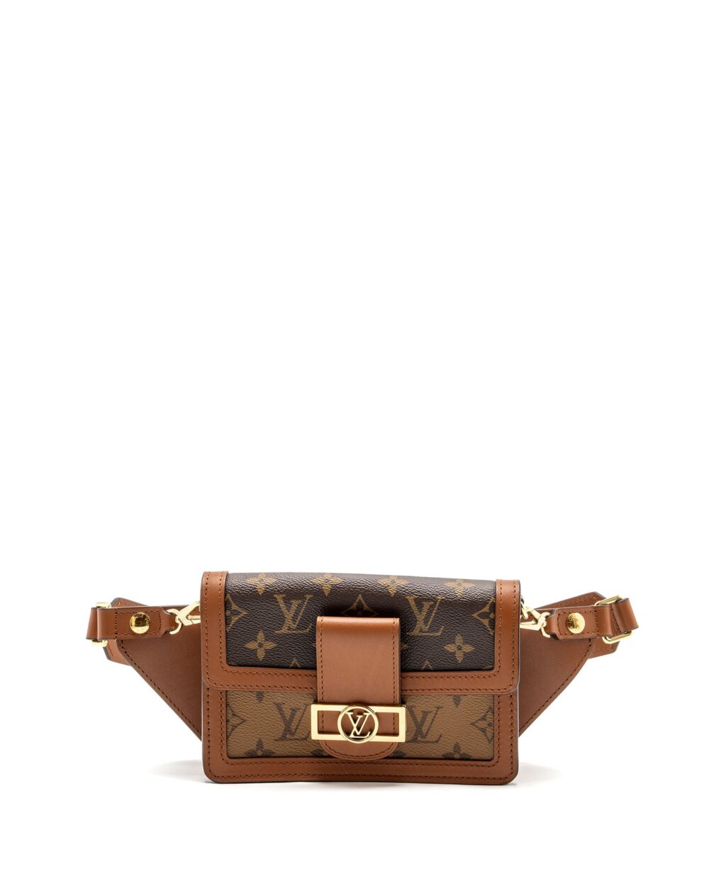 AAA Replica Louis Vuitton LV DAUPHINE BUMBAG MONOGRAM CANVAS GHW