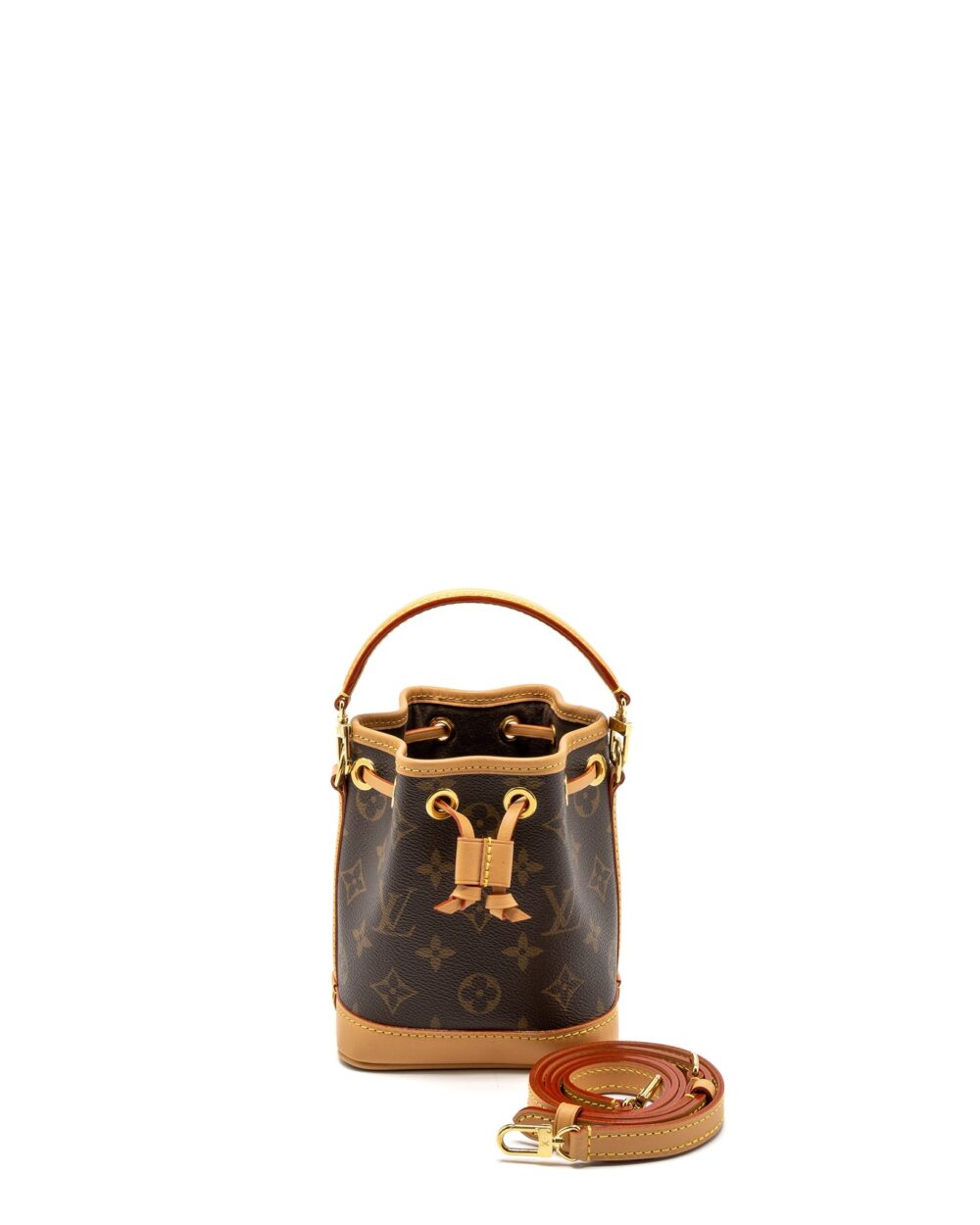 AAA Replica Louis Vuitton LV NANO NOE MONOGRAM CANVAS GHW (NEW VERSION)