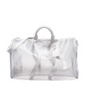 AAA Replica Louis Vuitton LV WAVY KEEPALL 50 EPI PLAGE WHITE