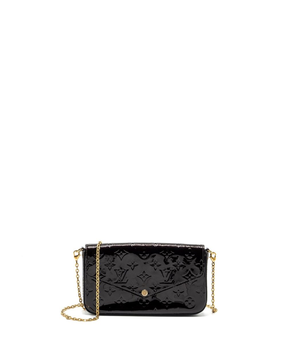 AAA Replica Louis Vuitton LV FELICIE POCHETTE MONOGRAM PATENT AMATANTE GHW