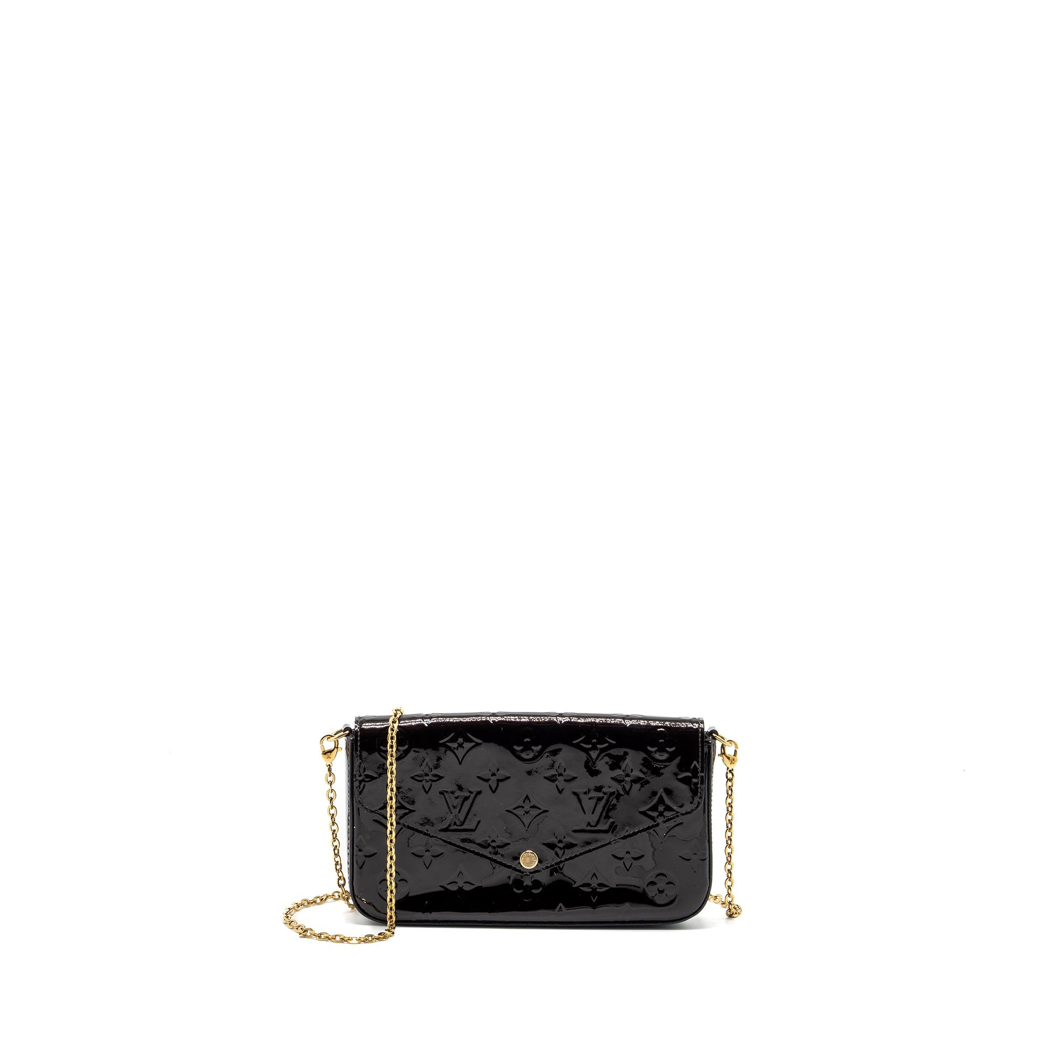 AAA Replica Louis Vuitton LV FELICIE POCHETTE MONOGRAM PATENT AMATANTE GHW