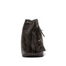 AAA Replica Louis Vuitton LV LIN NOE BAG FABRIC / LEATHER EBENE GHW