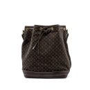 AAA Replica Louis Vuitton LV LIN NOE BAG FABRIC / LEATHER EBENE GHW