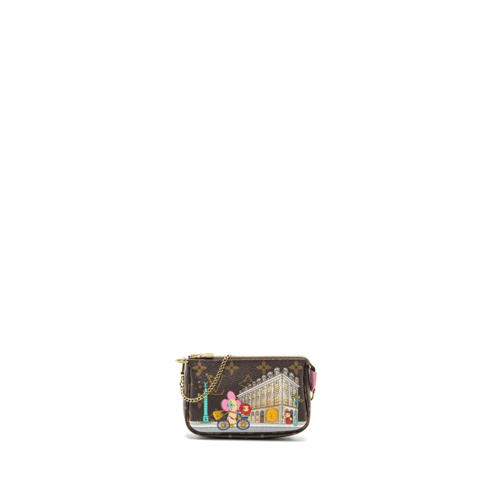 AAA Replica Louis Vuitton LV MINI POCHETTE HOLIDAY LIMITED PRINT MONOGRAM CANVAS GHW