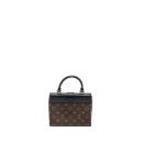 AAA Replica Louis Vuitton LV LOCKY BB MONOGRAM CANVAS/LEATHER BLACK GHW