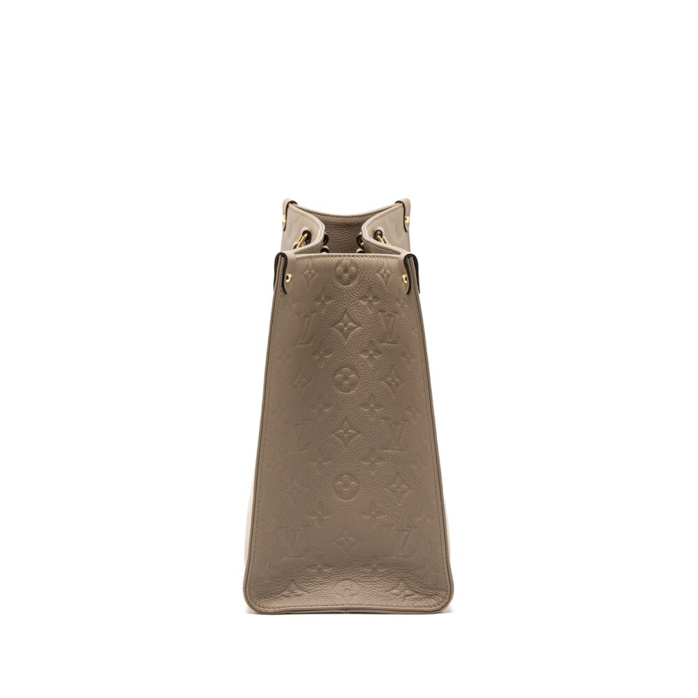 AAA Replica Louis Vuitton LV ON THE GO MM MONOGRAM EMPREINTE TOURTERELLE GHW