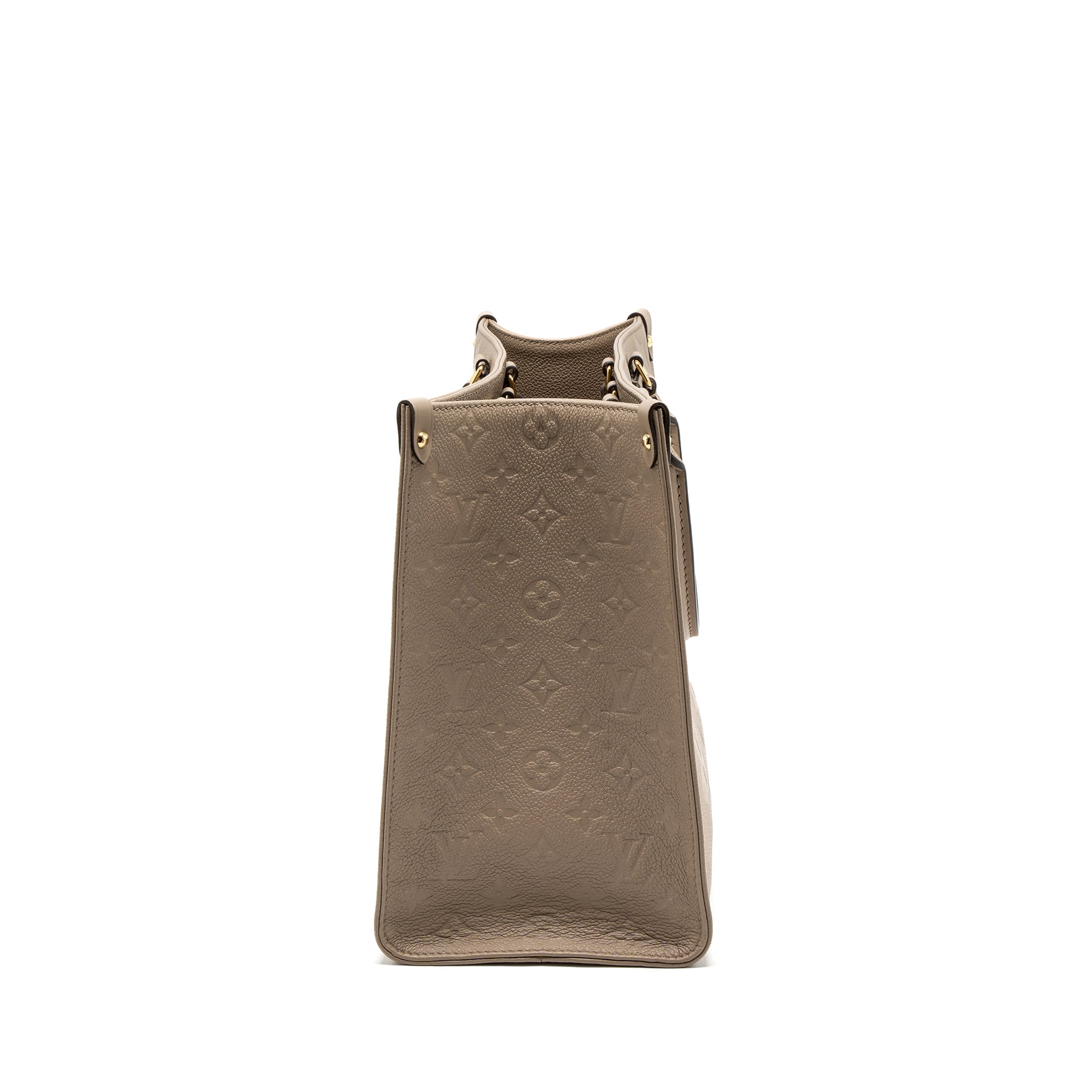 AAA Replica Louis Vuitton LV ON THE GO MM MONOGRAM EMPREINTE TOURTERELLE GHW