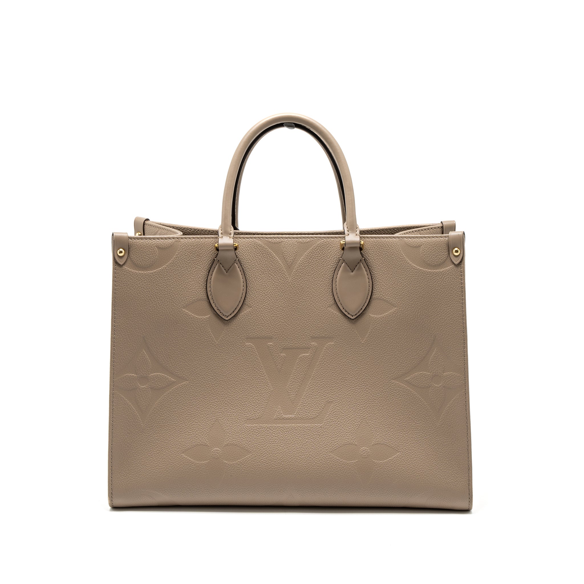 AAA Replica Louis Vuitton LV ON THE GO MM MONOGRAM EMPREINTE TOURTERELLE GHW