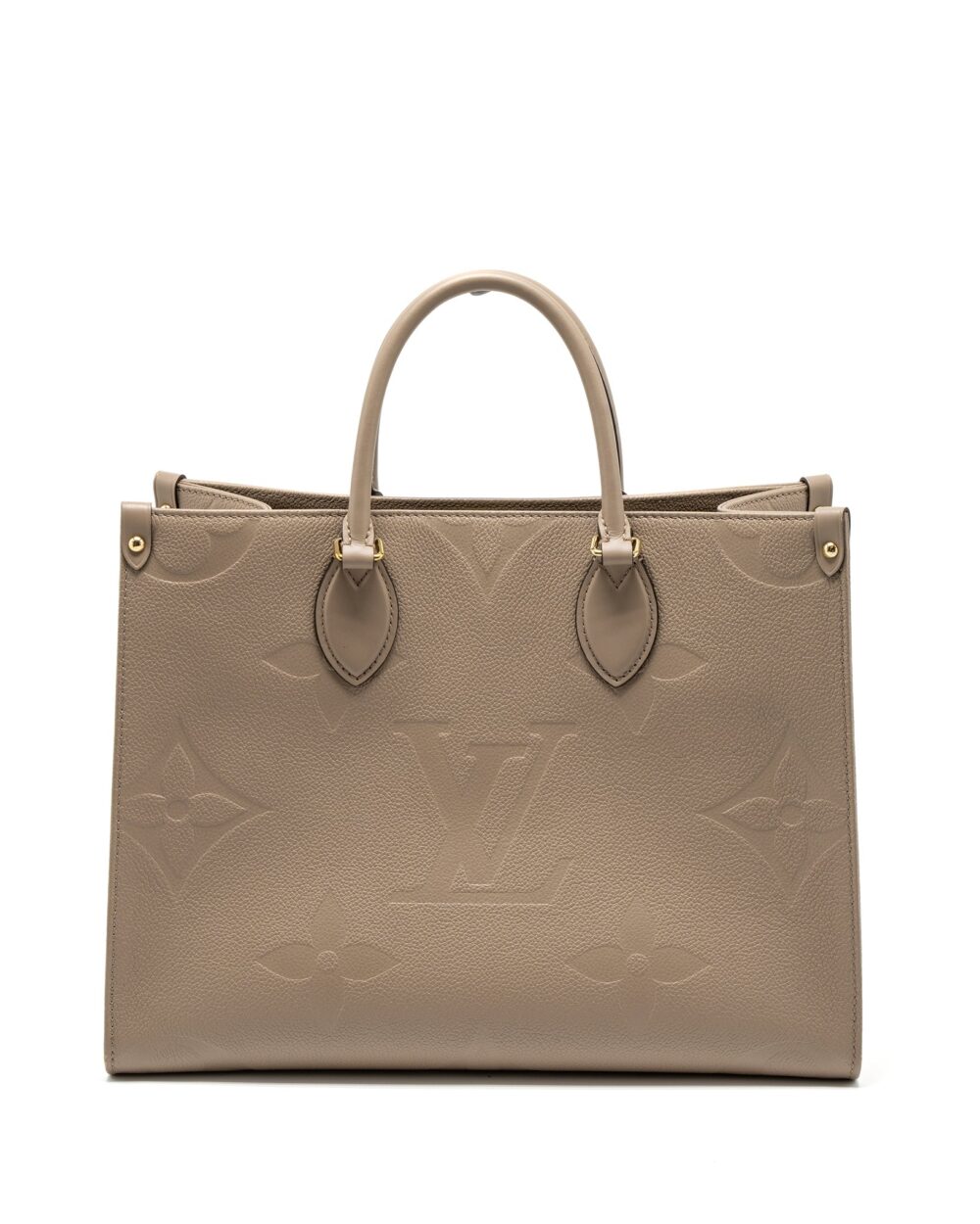 AAA Replica Louis Vuitton LV ON THE GO MM MONOGRAM EMPREINTE TOURTERELLE GHW