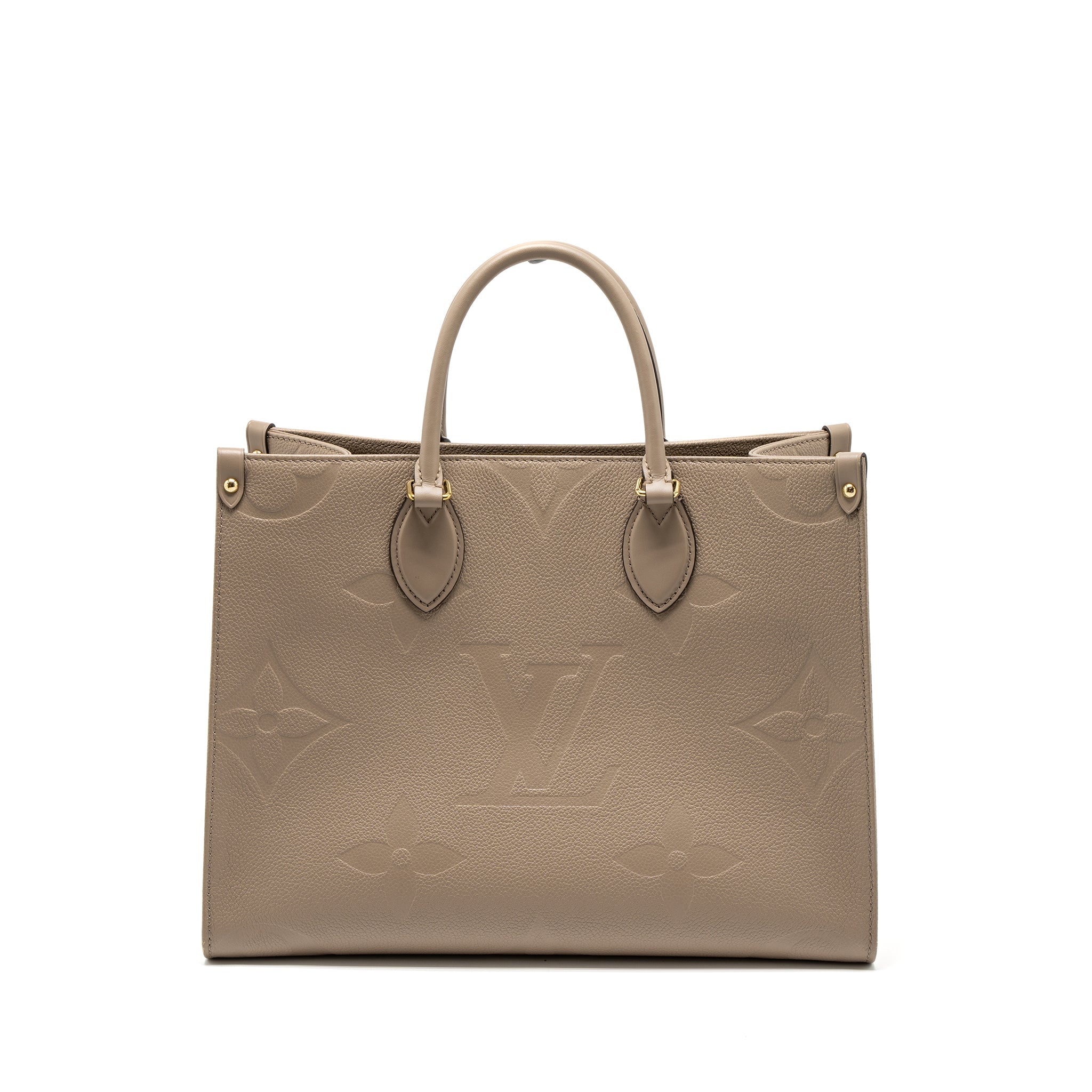 AAA Replica Louis Vuitton LV ON THE GO MM MONOGRAM EMPREINTE TOURTERELLE GHW