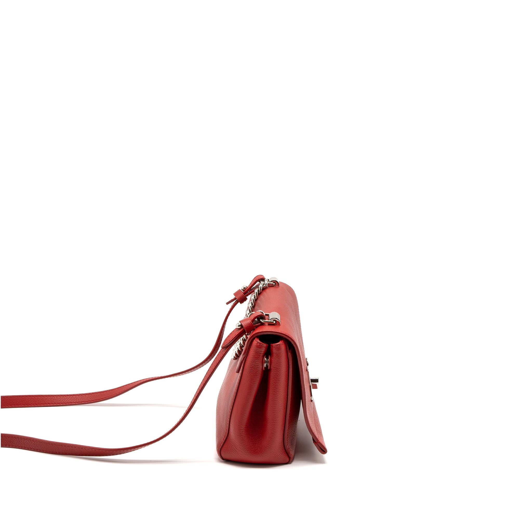 AAA Replica Louis Vuitton LV LOCKME II BB CALFSKIN RUBIS SHW