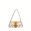 AAA Replica Louis Vuitton LV VINTAGE SHIRLEY CLUTCH MULTICOLOUR MONOGRAM CANVAS WHITE GHW