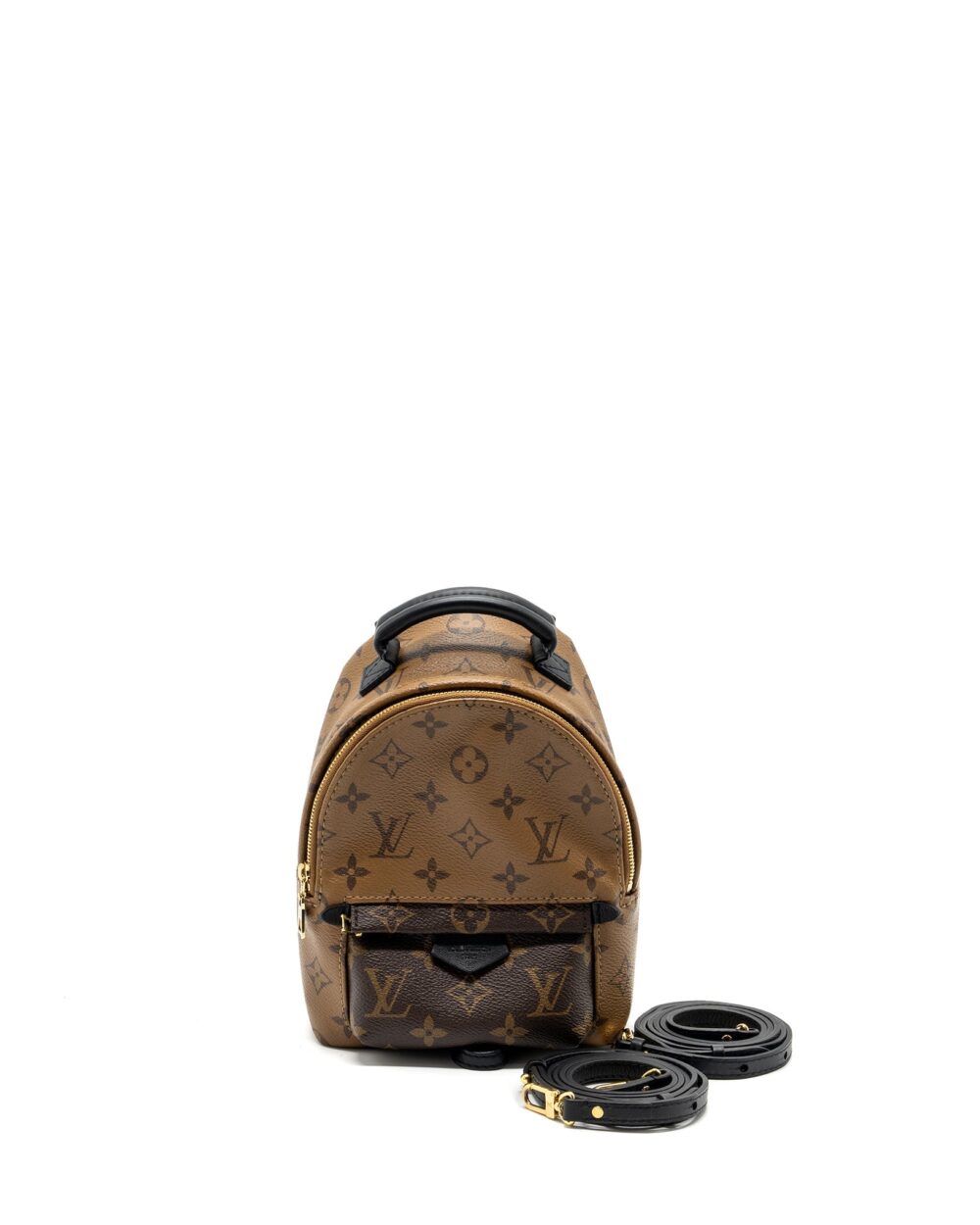 AAA Replica Louis Vuitton LV MINI PALM SPRING BACKPACK REVERSE MONOGRAM CANVAS GHW