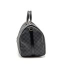 AAA Replica Louis Vuitton LV KEEPALL BANDOULIERE 45 DAMIER GRAPHITE CANVAS BLACK SHW