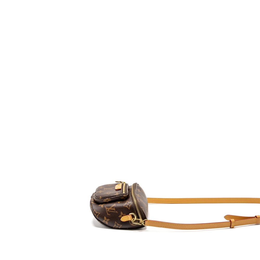 AAA Replica Louis Vuitton LV MINI BUMBAG MONOGRAM CANVAS GHW