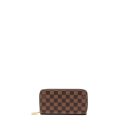 AAA Replica Louis Vuitton LV ZIPPY ORGANIZER MONOGRAM CANVAS DAMIER EBENE GHW