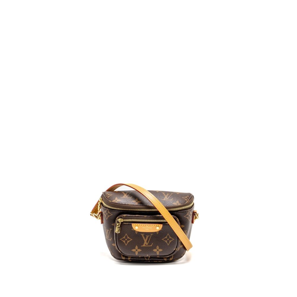 AAA Replica Louis Vuitton LV MINI BUMBAG MONOGRAM CANVAS GHW