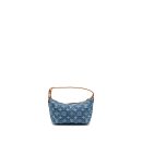 AAA Replica Louis Vuitton LV HILLS POCHETTE MONOGRAM DENIM BLUE GHW