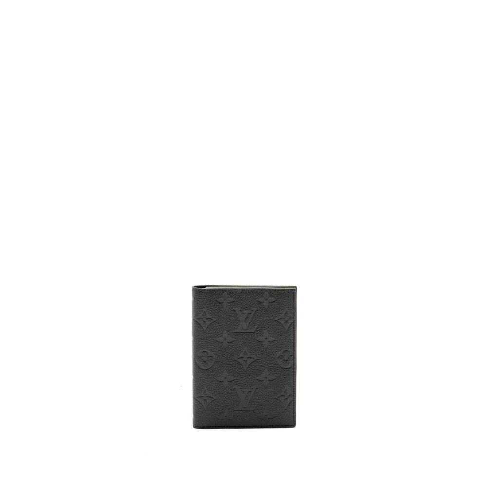 AAA Replica Louis Vuitton LV PASSPORT COVER MONOGRAM EMPREINTE LEATHER BLACK