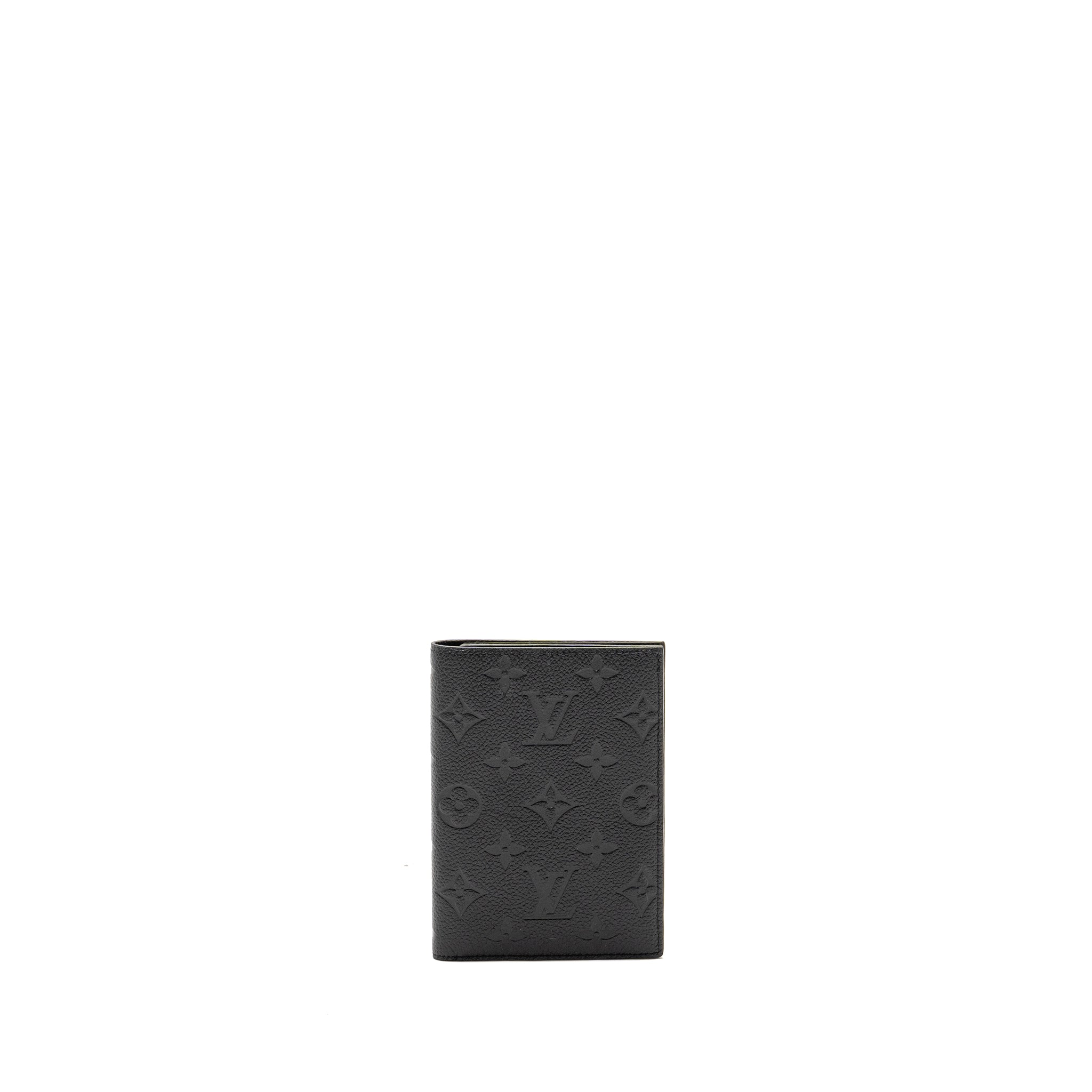 AAA Replica Louis Vuitton LV PASSPORT COVER MONOGRAM EMPREINTE LEATHER BLACK