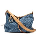 AAA Replica Louis Vuitton LV CARRYALL MM MONOGRAM DENIM BLUE GHW