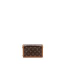 AAA Replica Louis Vuitton LV DAUPHINE CHAIN WALLET MONOGRAM REVERSE CANVAS GHW