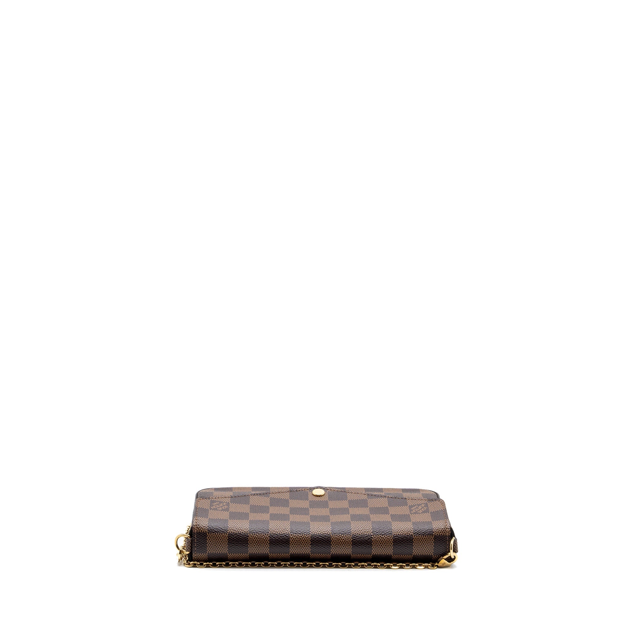 AAA Replica Louis Vuitton LV FELICIE POCHETTE DAMIER EBENE CANVAS GHW