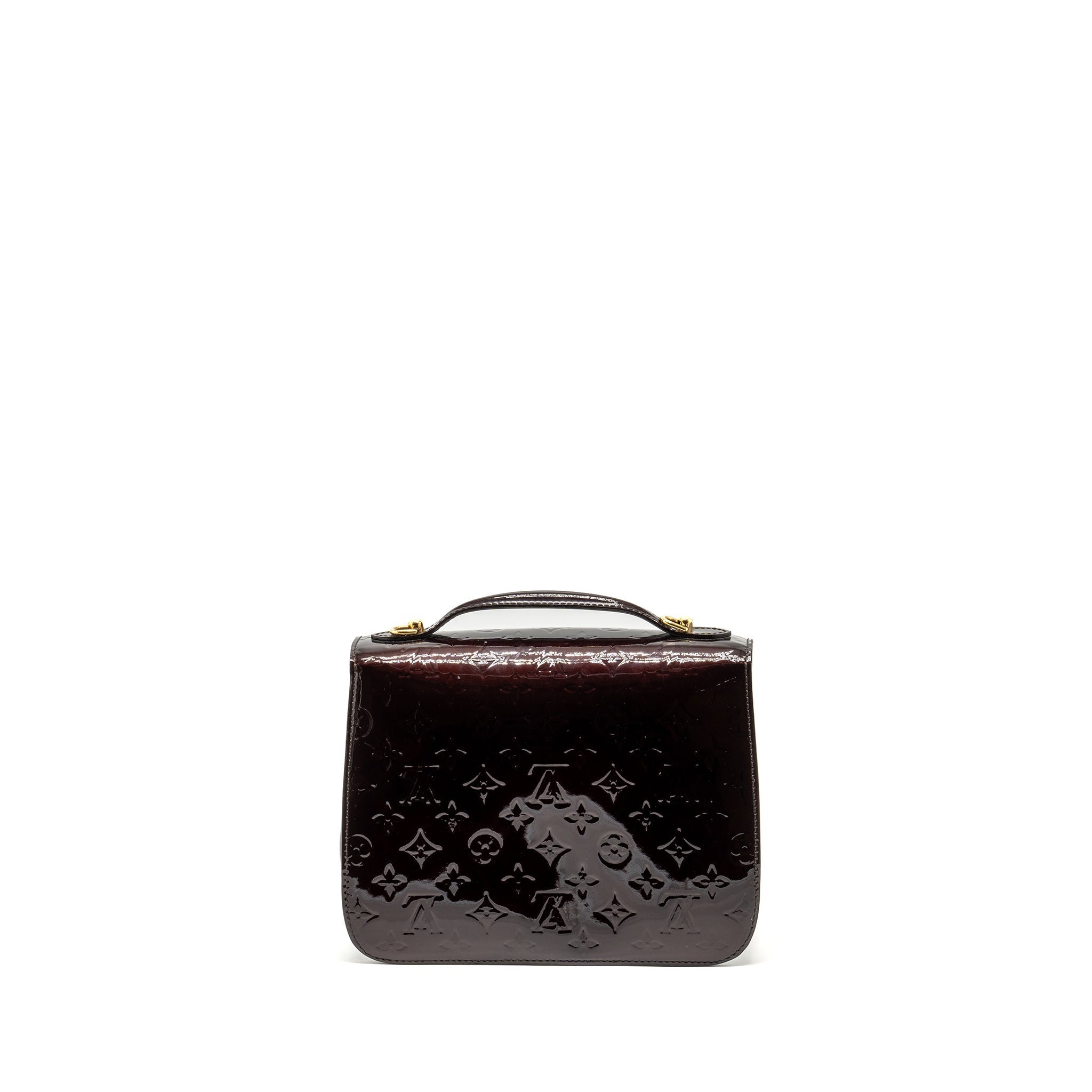 AAA Replica Louis Vuitton LV MIRANDA BAG MONOGRAM VERNIS AMARANTE GHW