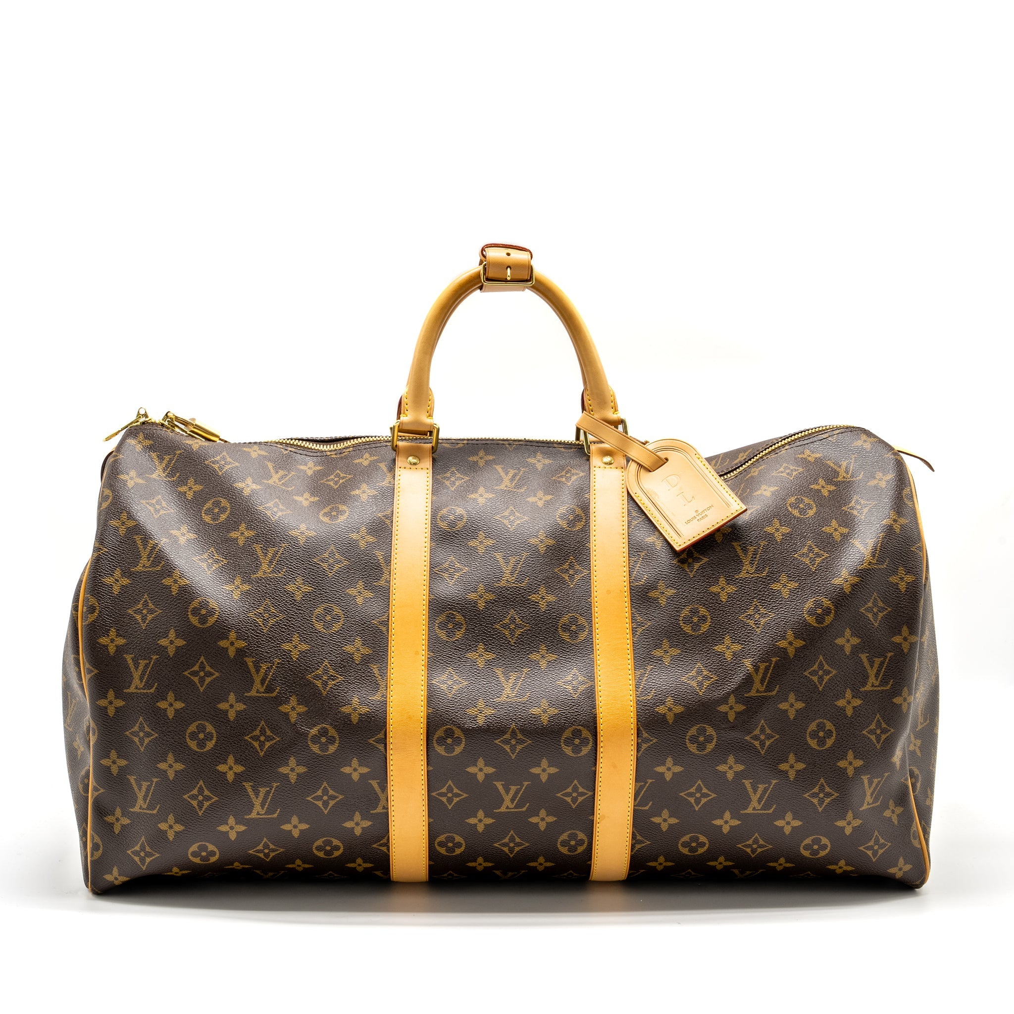 AAA Replica Louis Vuitton LV KEEPALL 55 MONOGRAM CANVAS GHW