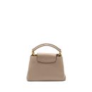 AAA Replica Louis Vuitton LV CAPUCINES BB TAURILLON LIGHT GREY GHW