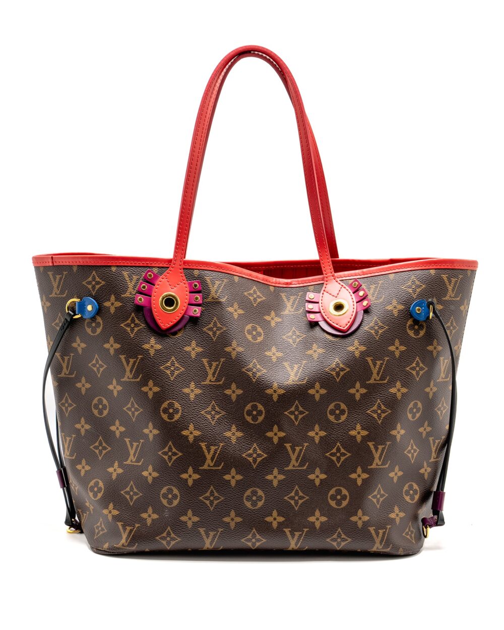 AAA Replica Louis Vuitton LV NEVERFULL MM TOTEM LIMITED EDITION MONOGRAM CANVAS MULITCOLOUR GHW