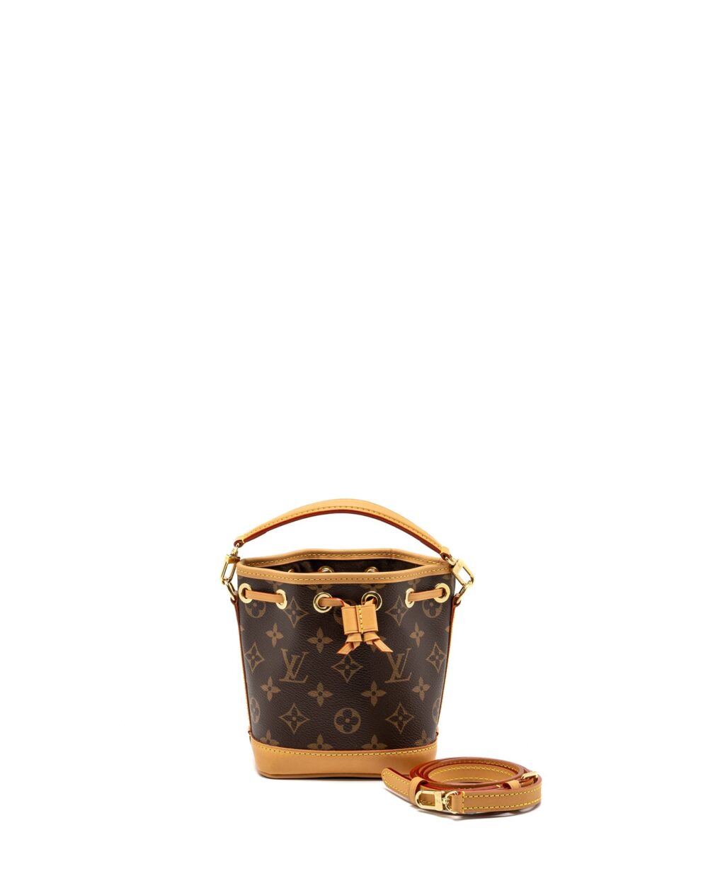 AAA Replica Louis Vuitton LV NANO NOE MONOGRAM CANVAS GHW