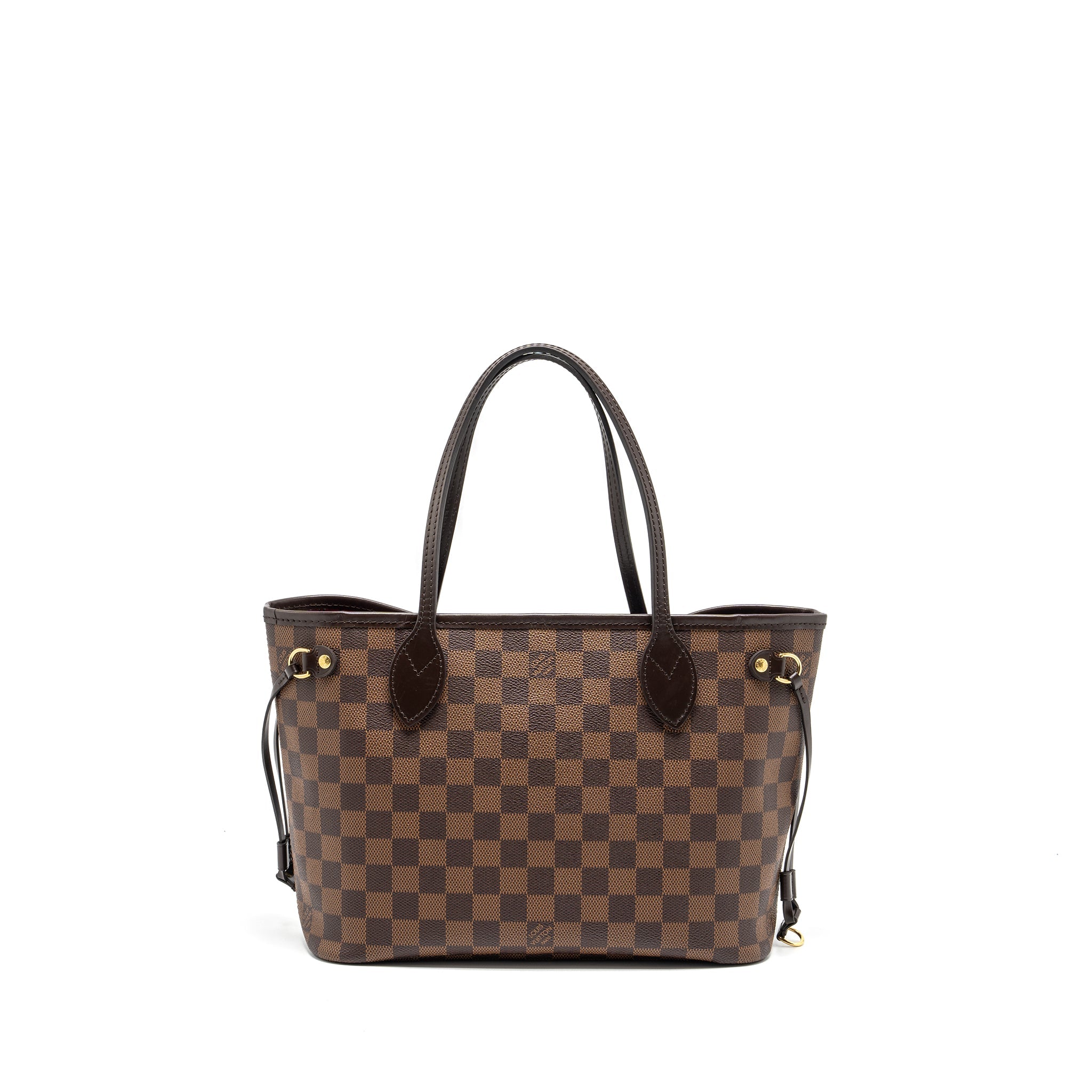 AAA Replica Louis Vuitton LV NEVERFULL PM DAMIER EBENE CANVAS GHW