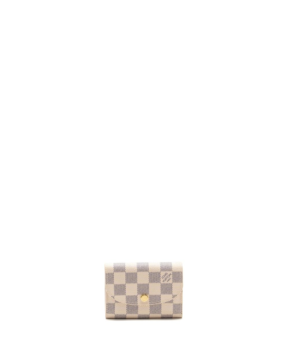 AAA Replica Louis Vuitton LV ROSALIE COIN PURSE DAMIER AZUR CANVAS GHW