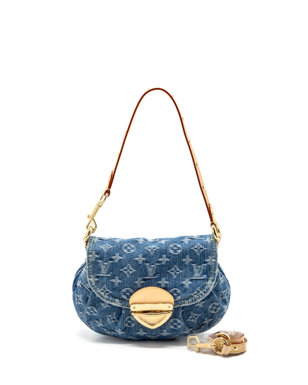 AAA Replica Louis Vuitton LV SUNSET BAG DENIM BLUE GHW (NEW VERSION)