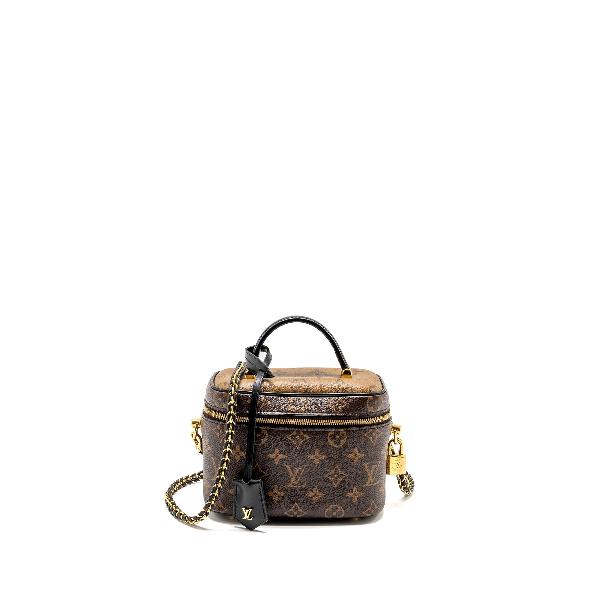 AAA Replica Louis Vuitton LV VANITY CASE PM MONOGRAM REVERSE CANVAS GHW