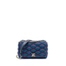AAA Replica Louis Vuitton LV MALLETAHE GO-14 MM BAG DENIM/LEATHER BLUE/RED SHW