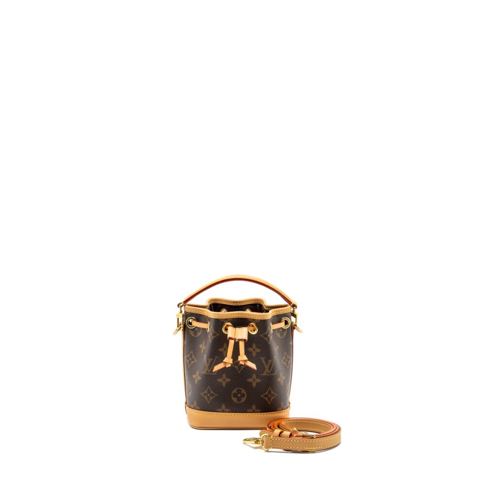 AAA Replica Louis Vuitton LV NANO NOE MONOGRAM CANVAS GHW