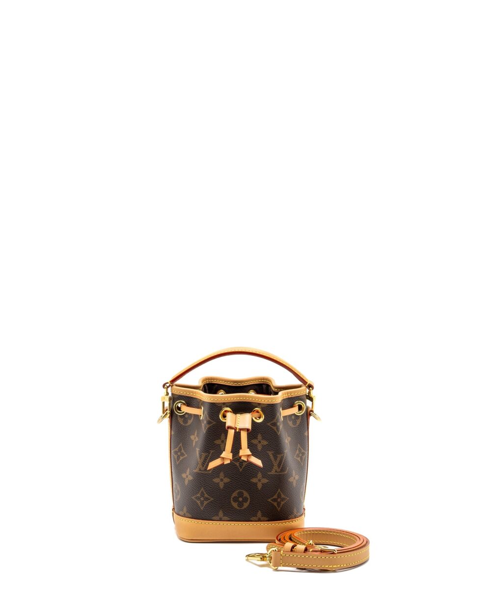 AAA Replica Louis Vuitton LV NANO NOE MONOGRAM CANVAS GHW