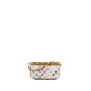 AAA Replica Louis Vuitton LV VINTAGE POCHETTE ACCESSORIES MULTICOLOUR MONOGRAM CANVAS WHITE GHW