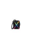 AAA Replica Louis Vuitton LV DANUBE MESSENGER BAG TAIGA BLACK/RAINBOW BLACK HARDWARE