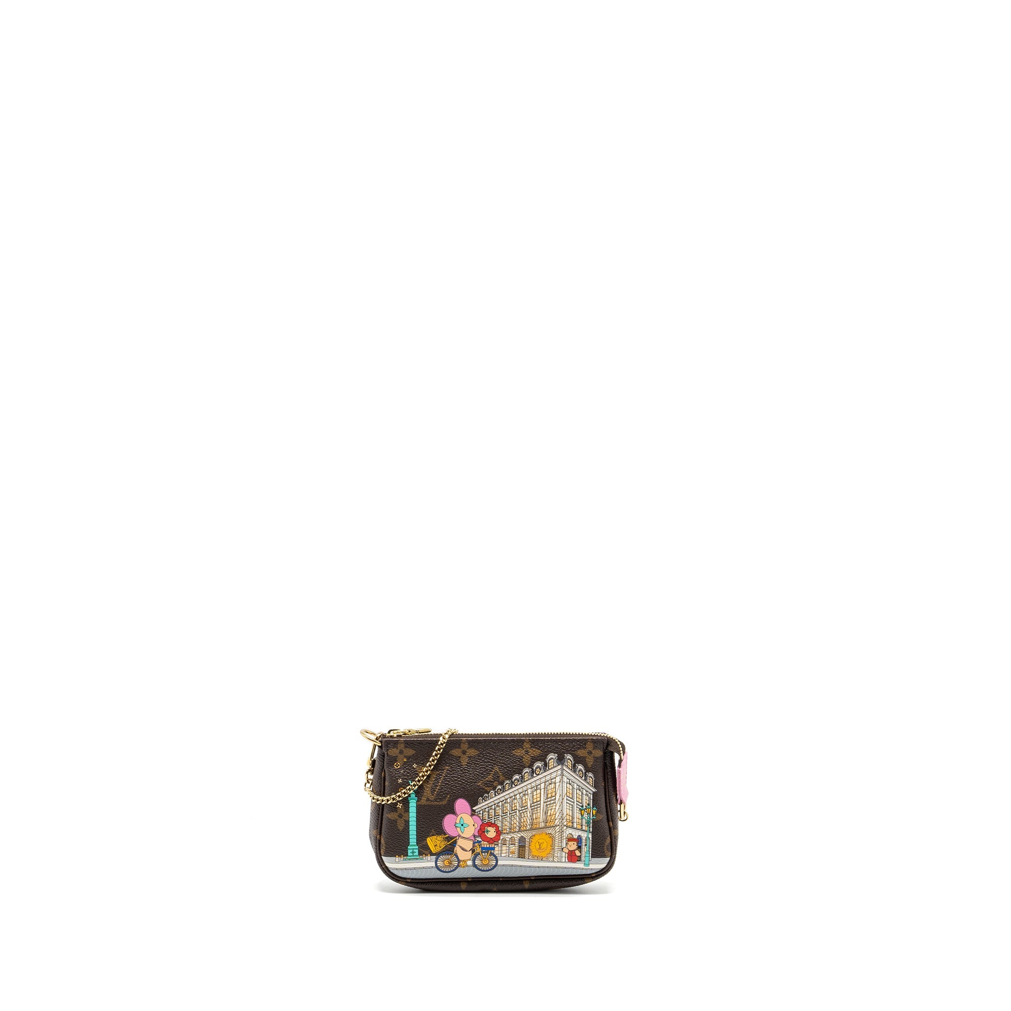 AAA Replica Louis Vuitton LV MINI POCHETTE HOLIDAY LIMITED PRINT MONOGRAM CANVAS GHW