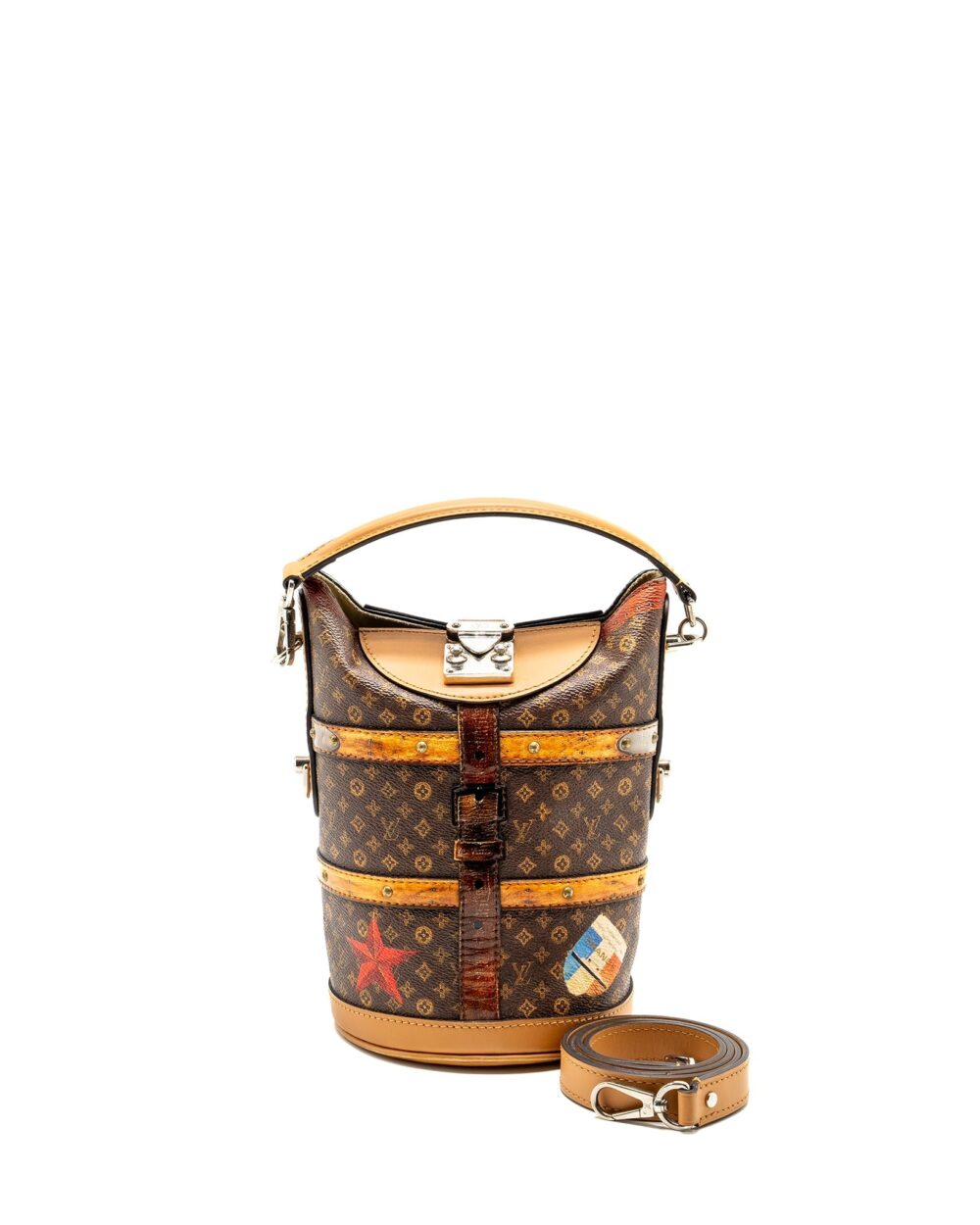 AAA Replica Louis Vuitton LV DUFFLE BAG LIMITED EDITION MONOGRAM CANVAS MULTICOLOUR SHW