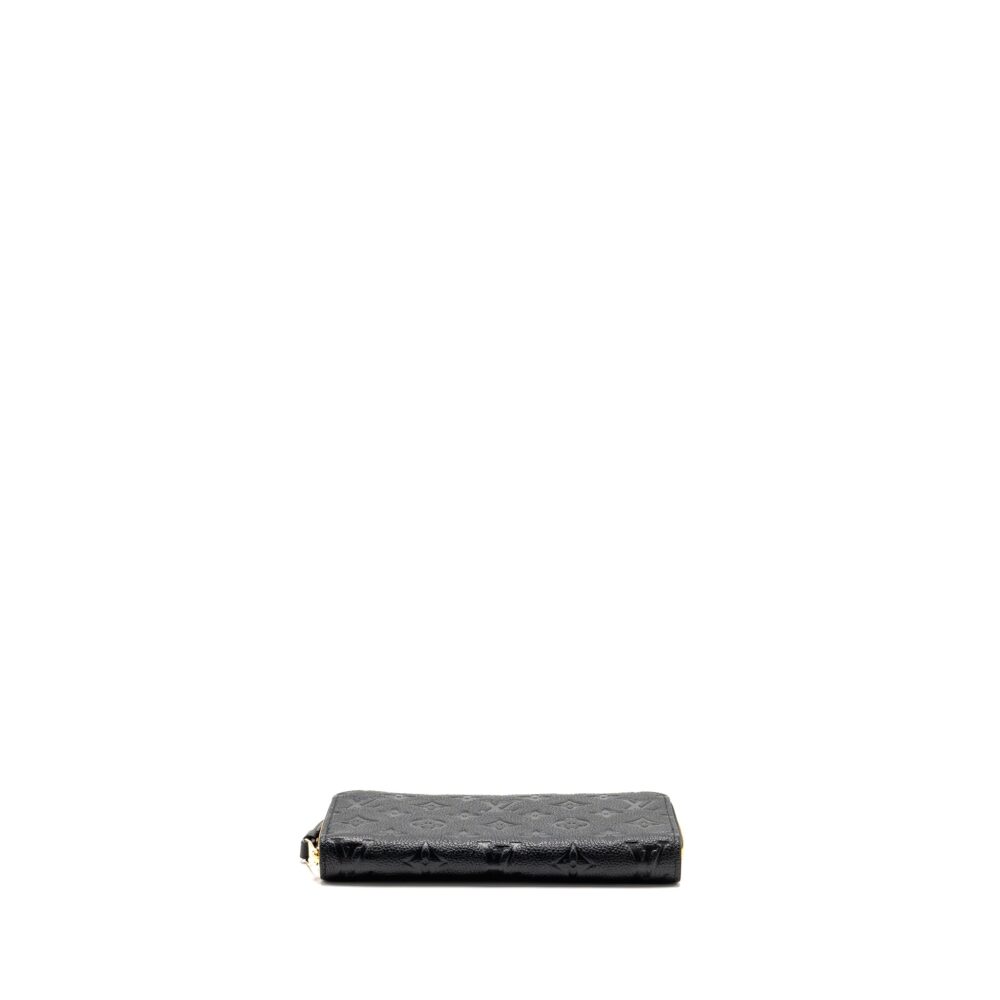 AAA Replica Louis Vuitton LV ZIPPY LONG WALLET EMBOSSED MONOGRAM EMPREINTE LEATHER BLACK GHW