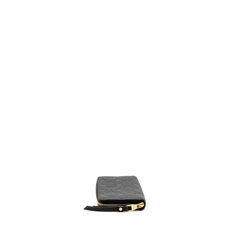 AAA Replica Louis Vuitton LV ZIPPY LONG WALLET EMBOSSED MONOGRAM EMPREINTE LEATHER BLACK GHW