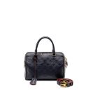 AAA Replica Louis Vuitton LV SPEEDY 25 BANDOULIERE MONOGRAM EMPREINTE NAVY/RED GHW