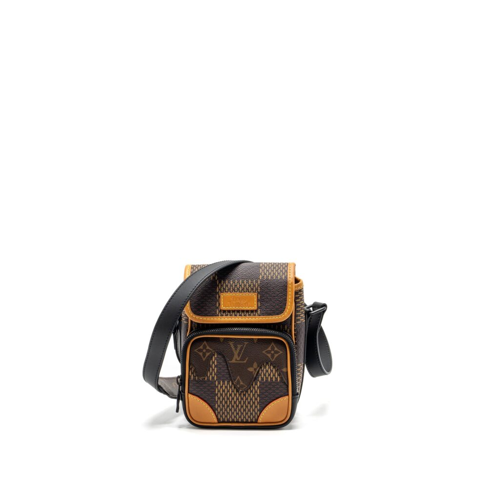 AAA Replica Louis Vuitton LV X NIGO AMAZON SLING BAG MONOGRAM CANVAS BLACK HARDWARE
