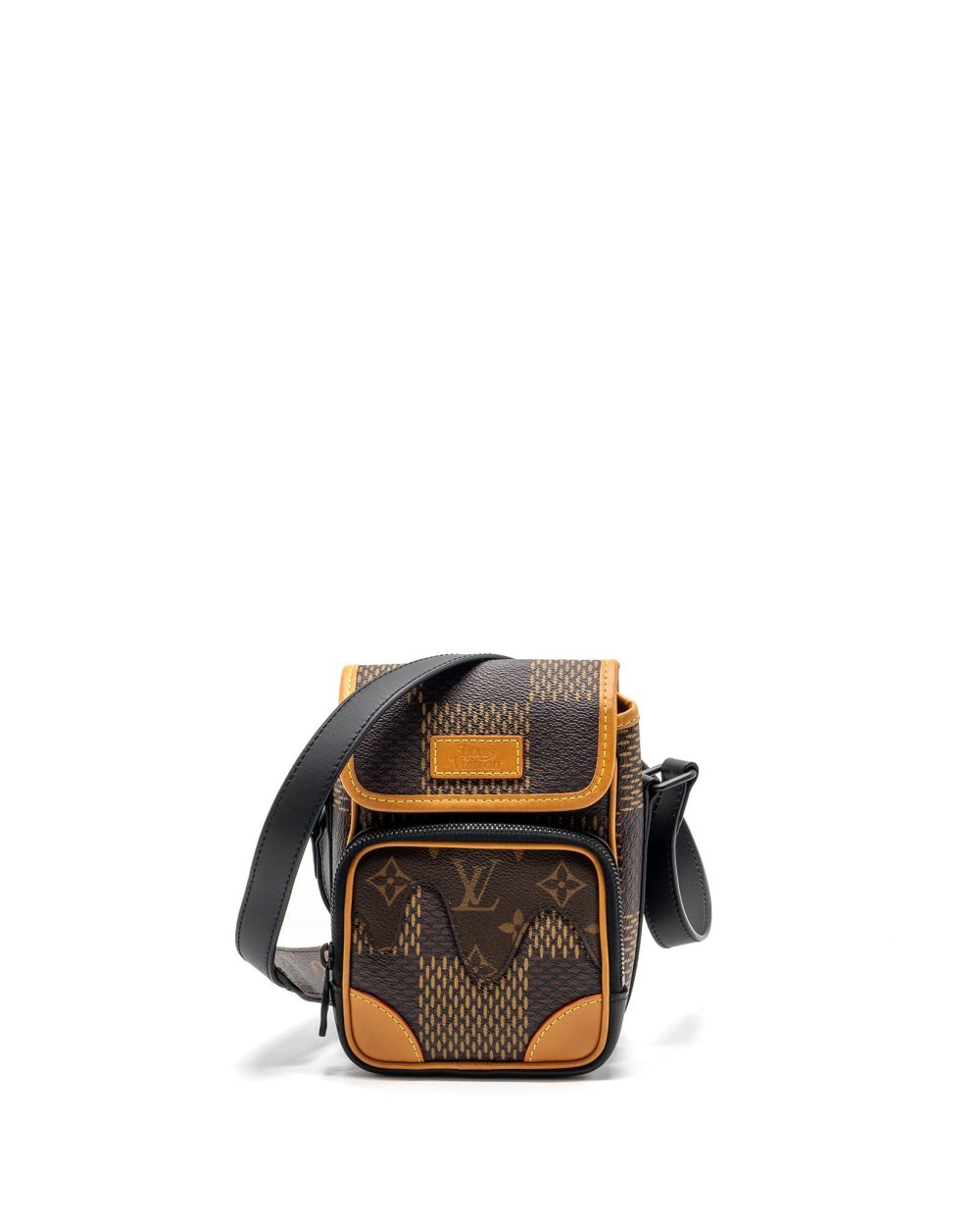 AAA Replica Louis Vuitton LV X NIGO AMAZON SLING BAG MONOGRAM CANVAS BLACK HARDWARE