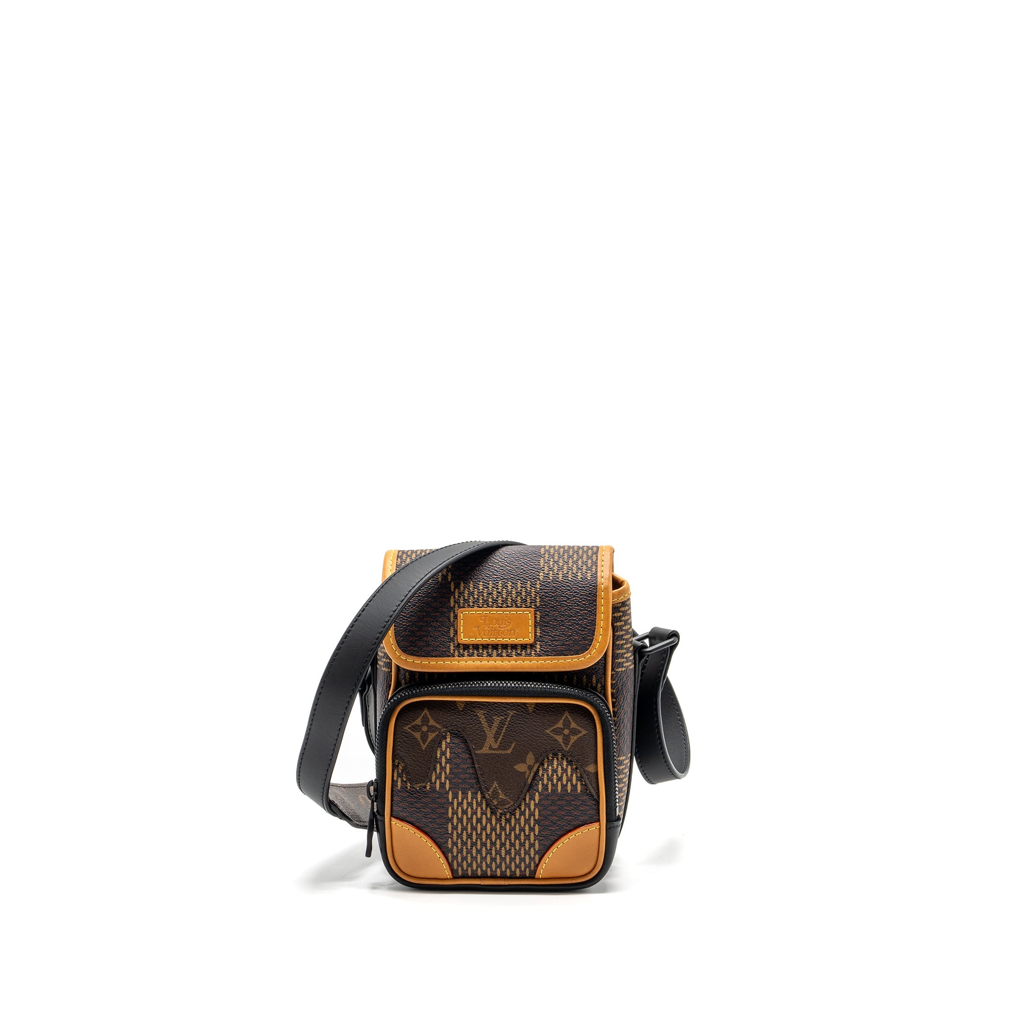 AAA Replica Louis Vuitton LV X NIGO AMAZON SLING BAG MONOGRAM CANVAS BLACK HARDWARE